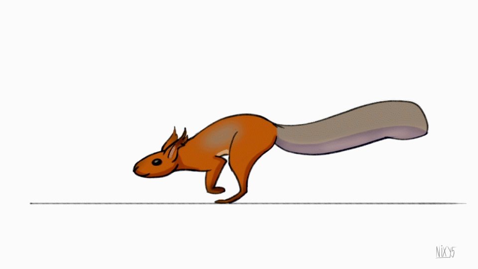 Squirrel run cycle by nixy5 on DeviantArt Squirrel run cycle by nixy5 on DeviantArt