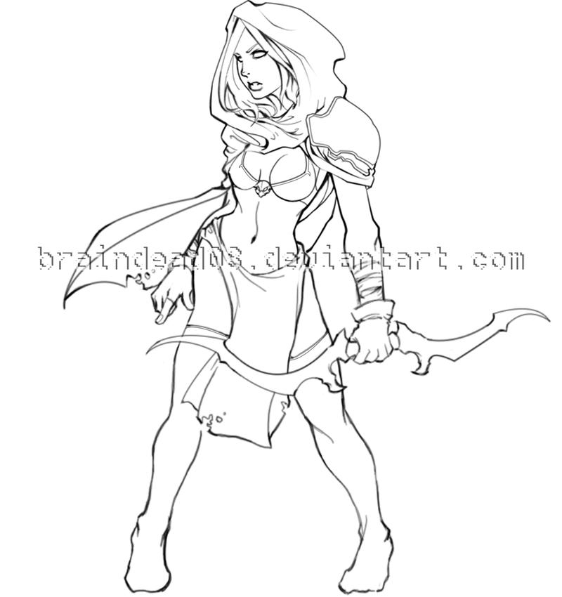 drow lineart