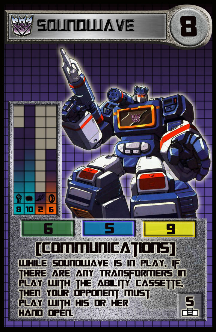 DC-09 Soundwave - Transformers TCG by druefus on DeviantArt