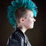 turquoise mohawk