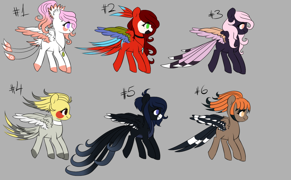 [CLOSED] Bird Themed Pony Adopts