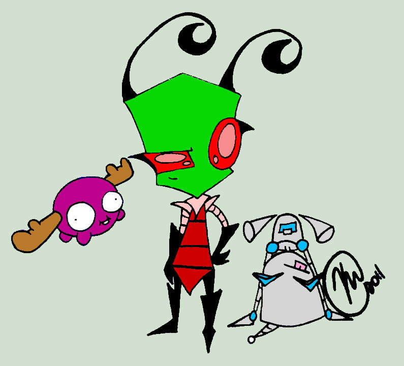 Minimoose Avery and GIR *colored*