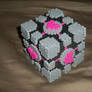 Weighted Companion Cube perler