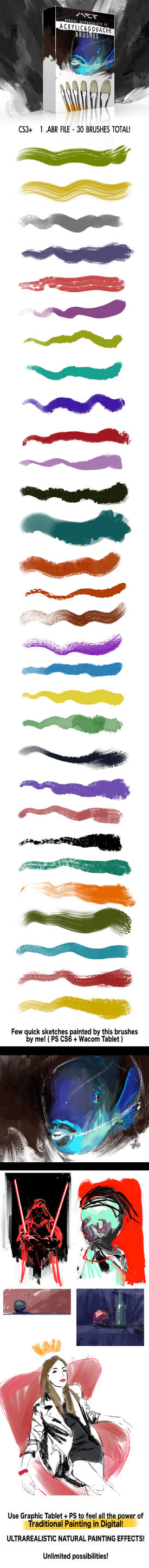 acrylic photoshop brushes