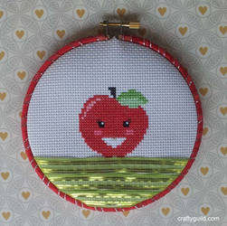 Apple Cross Stitch Pattern