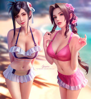 Tifa and Aerith Swimsuit - FF7 Rebirth