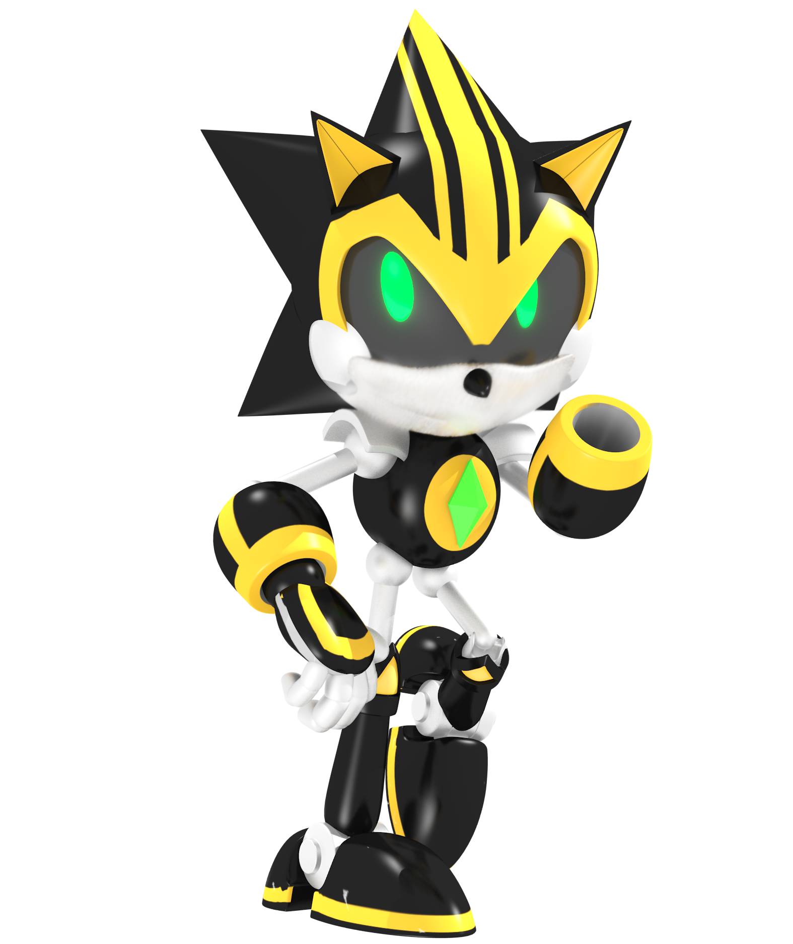 Shard the Metal/Mecha sonic Pose#2