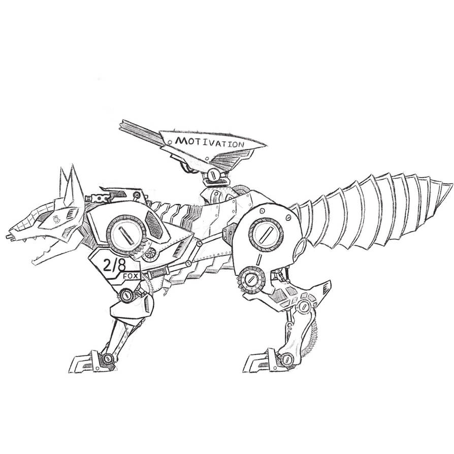 Mech fox by dotamakt on DeviantArt