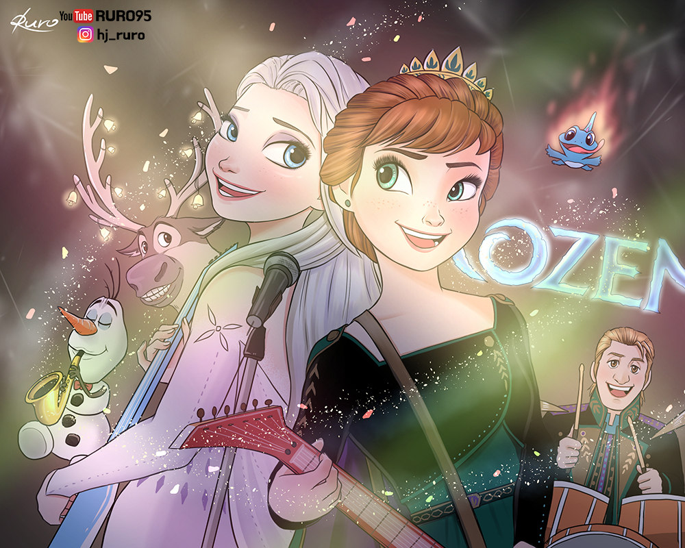 Frozen2 Fanart_ Frozen Rock Band by RURO95 on DeviantArt
