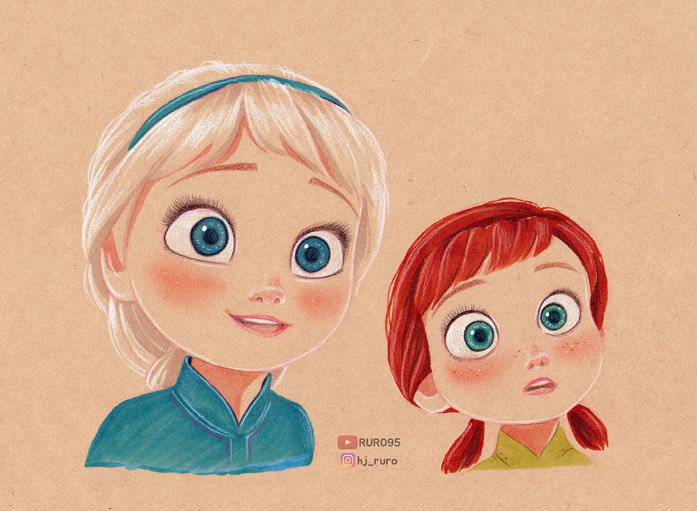 Elsa and Anna, Frozen Fanart by RURO95 on DeviantArt
