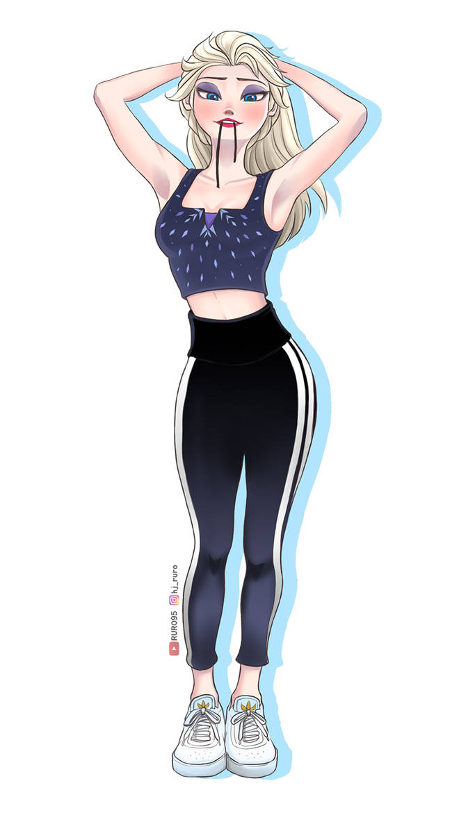 Elsa, Sportswear, Fanart 4 by RURO95 on DeviantArt