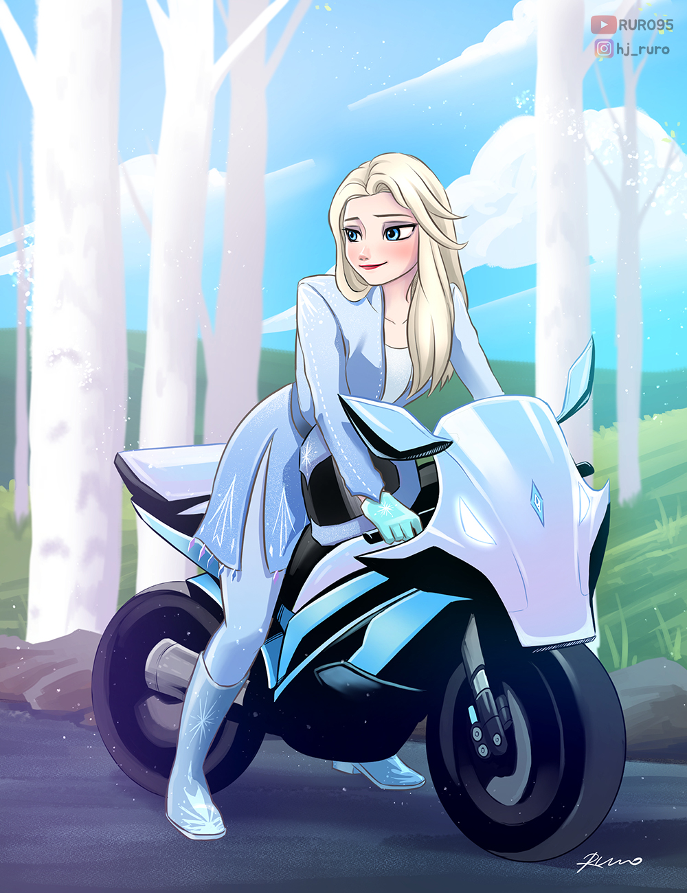 Rider Elsa, Frozen Fan art by RURO95 on DeviantArt