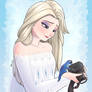 Frozen Elsa, looking at Camera