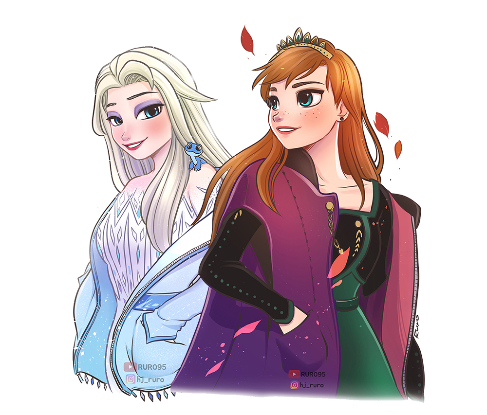 Spirit Elsa and Queen Anna, Frozen Fanart by RURO95 on DeviantArt