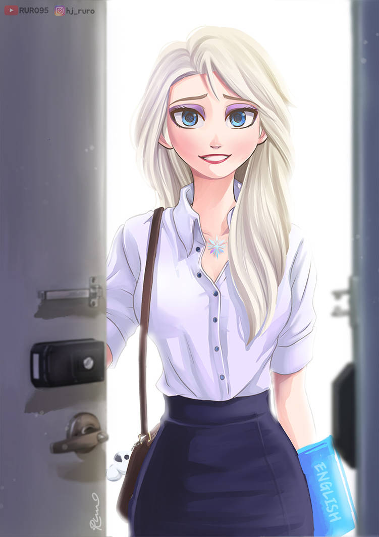 Elsa home school teacher!, Frozen Fan art by RURO95 on DeviantArt