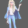 Elsa wears Suit, Frozen Fan art