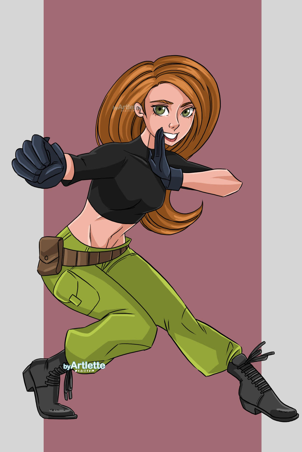 Kim Possible by byArtlette on DeviantArt