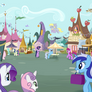 Busy day on Ponyville Market