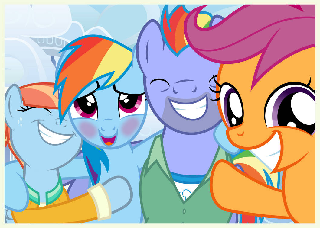 Family Snapshots IV - Rainbow Dash by Mundschenk85