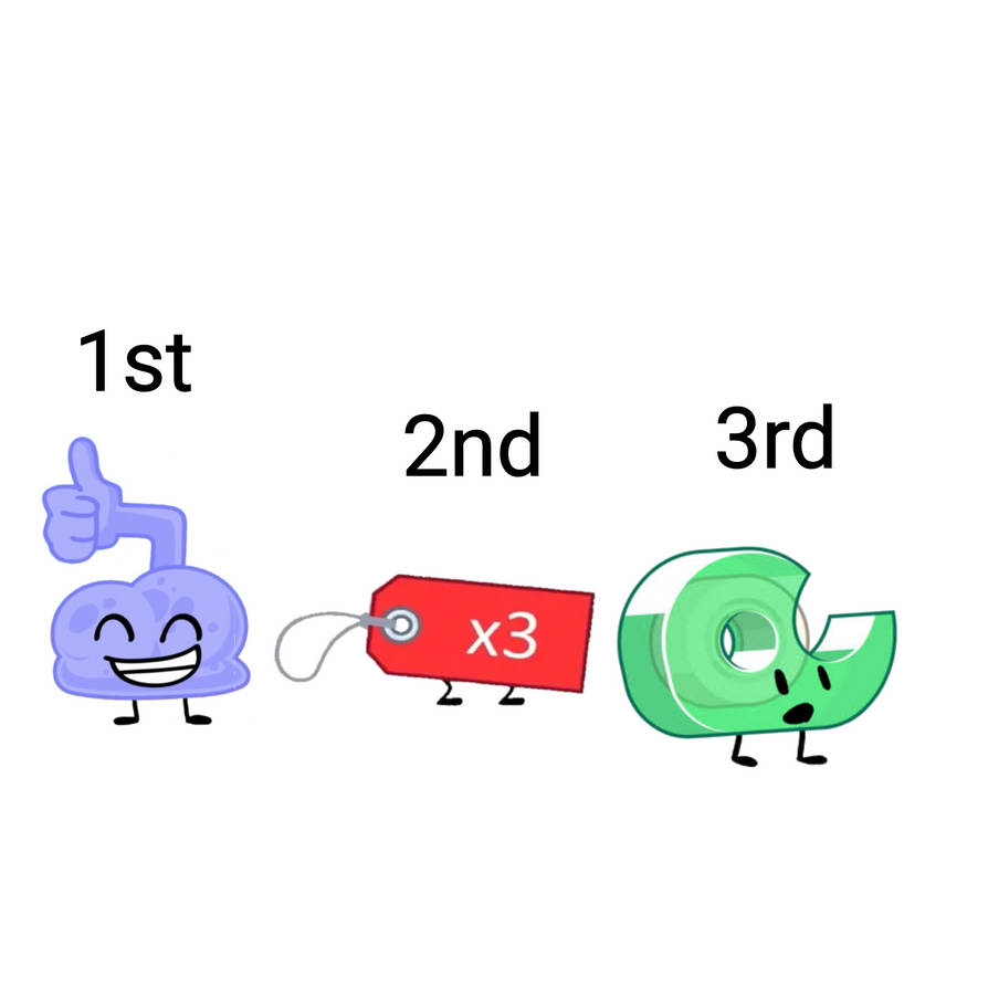 Bfdi Three Body Three winners at bfdi by cafer117 on DeviantArt