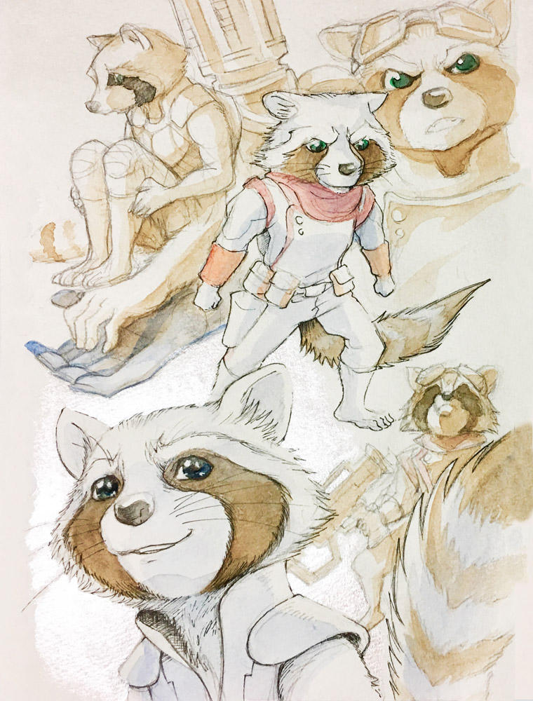 Rocketraccoon by kandagawagufu on DeviantArt