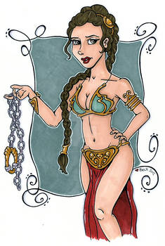 Sexy Slave Leia Pinup