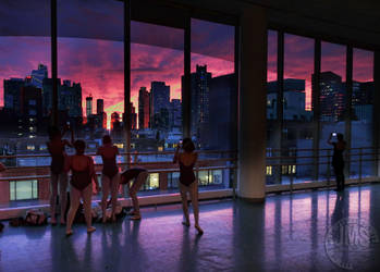 Watching Sunset at Ballet Studio 5A