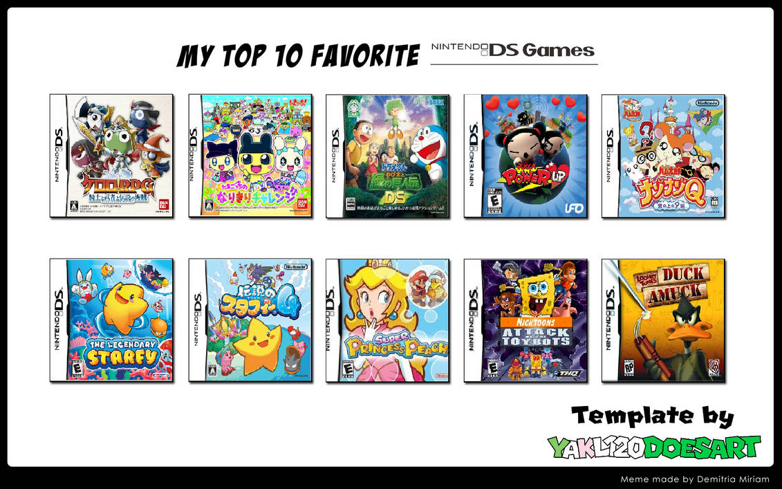 Your Top 10 Favorite Nintendo Ds Games by albertoboy on DeviantArt