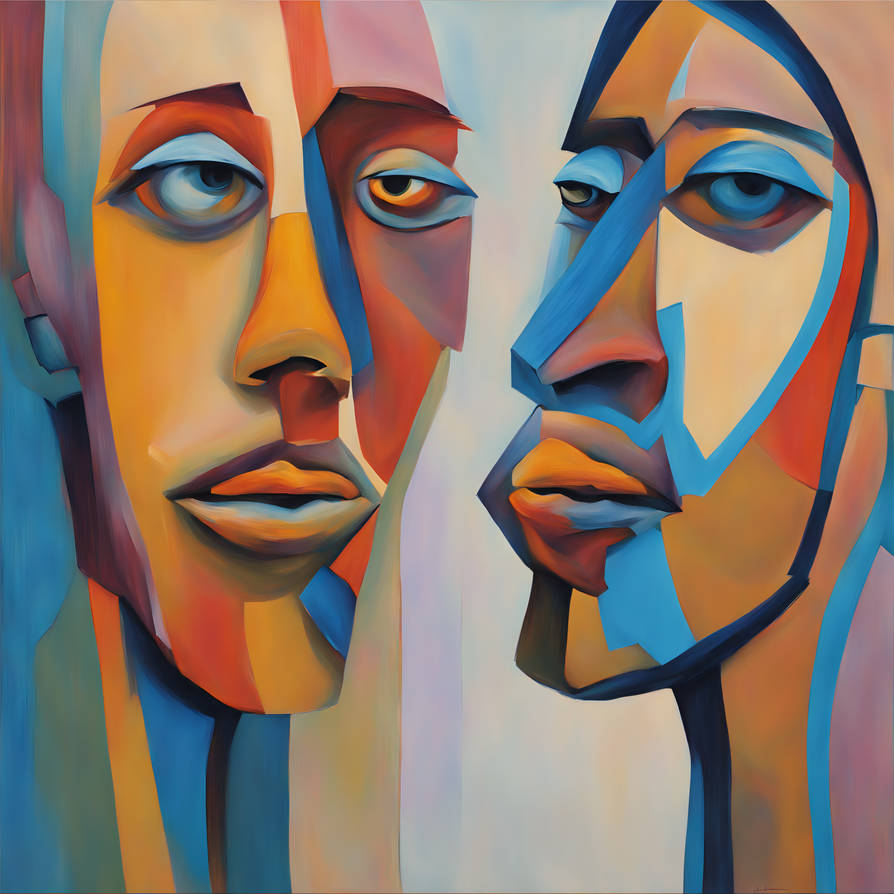 Two Normal Faces Two Faces in Conversation Paint two faces enga by Melin1978 on DeviantArt