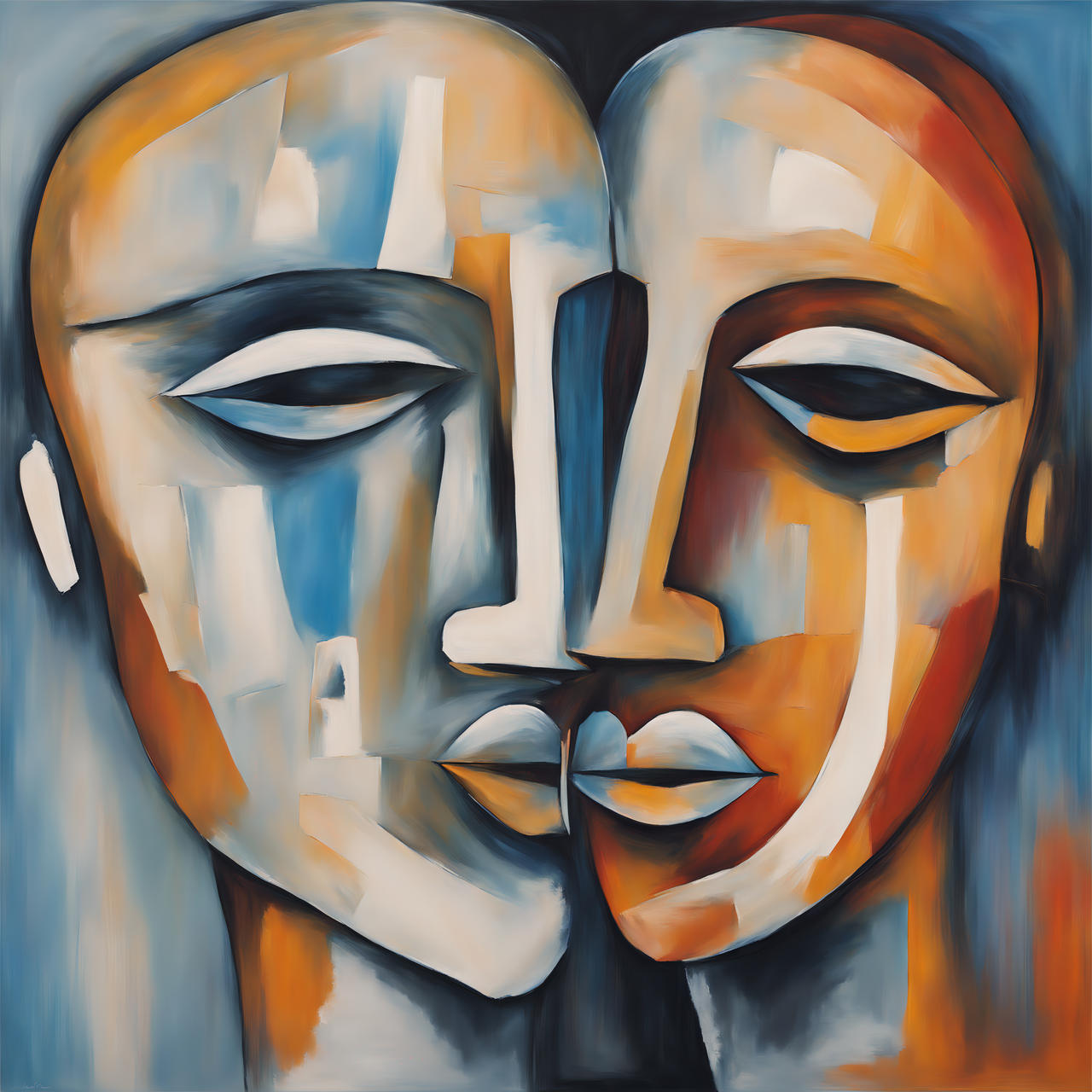 Two Normal Faces Two Faces in Conversation Paint two faces enga by Melin1978 on DeviantArt