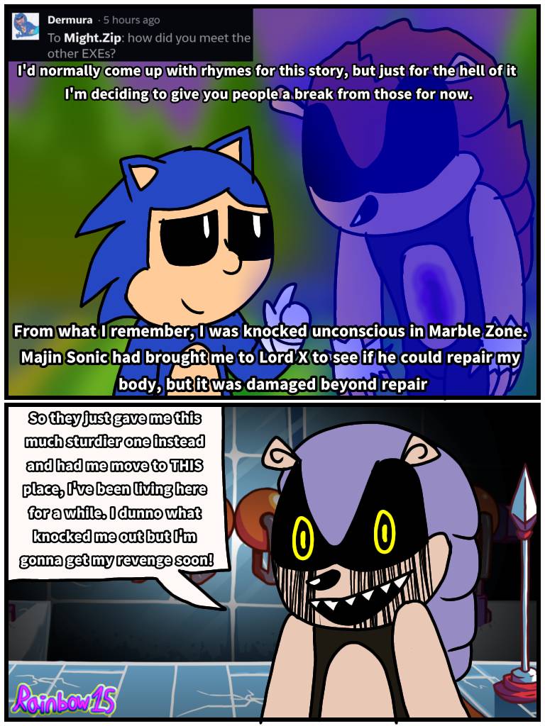 Lord X x Majin Sonic in 2023  Sonic and shadow, Sonic funny