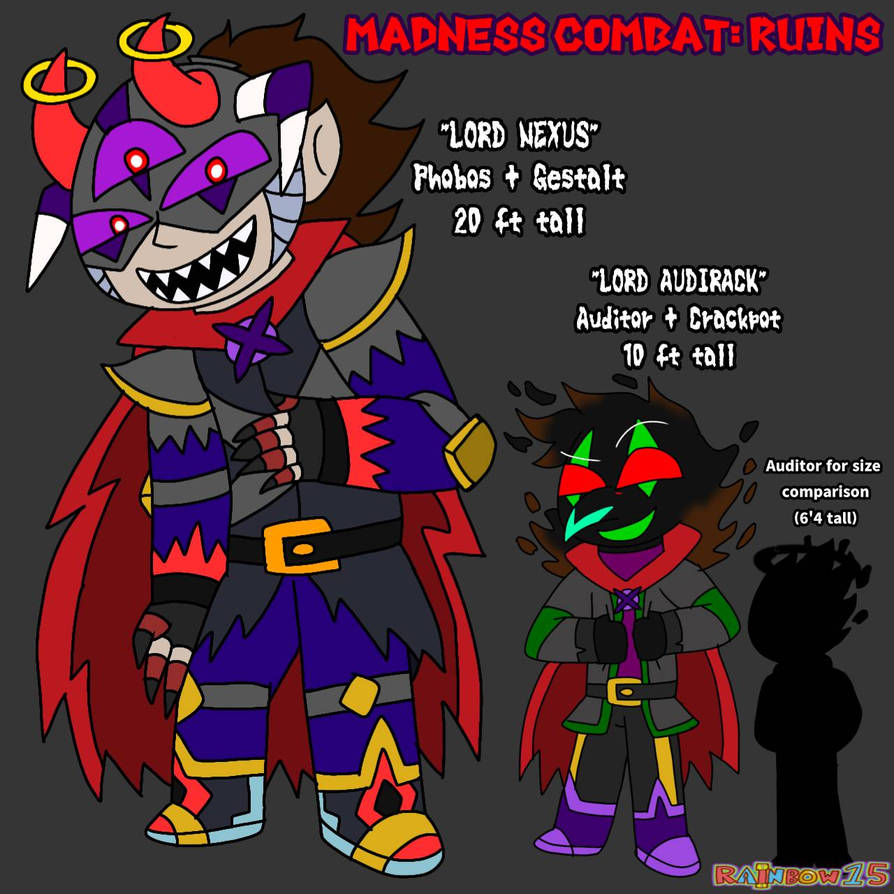Ruvik Kin Art — Madness Combat body/height/skintone headcanons of