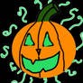 A haunted pumpkin