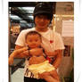 Yesung with a baby