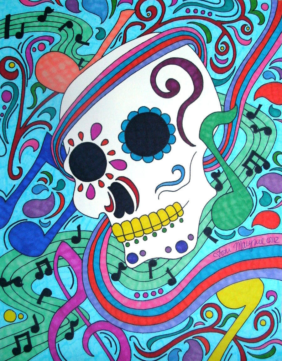 Music Sugar Skull