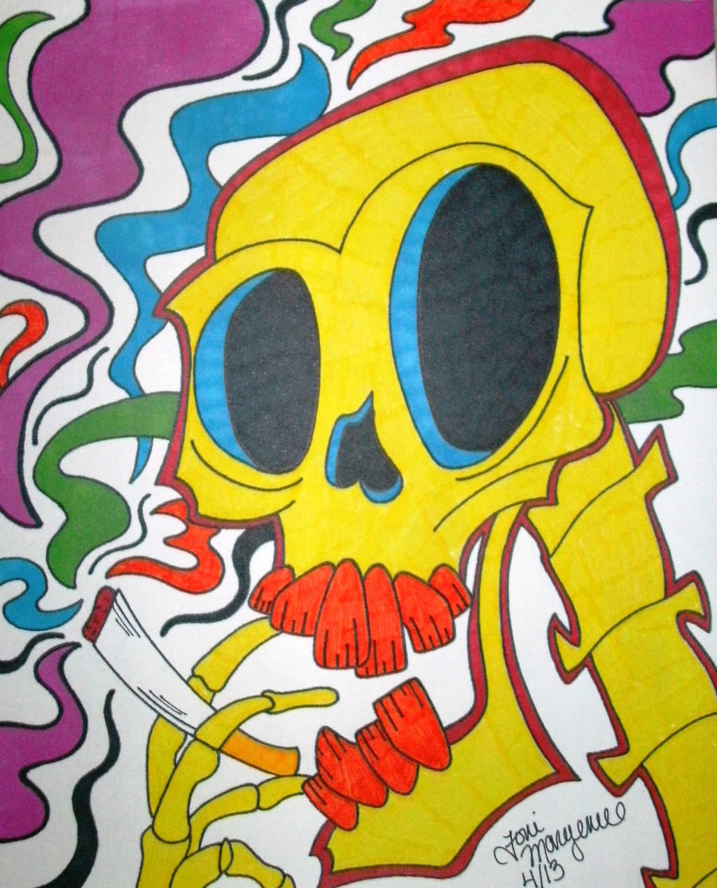 Cigarette Skull