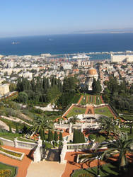 Bahai and Haifa bay