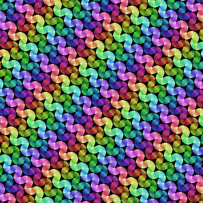 Rainbow Spiral Pattern