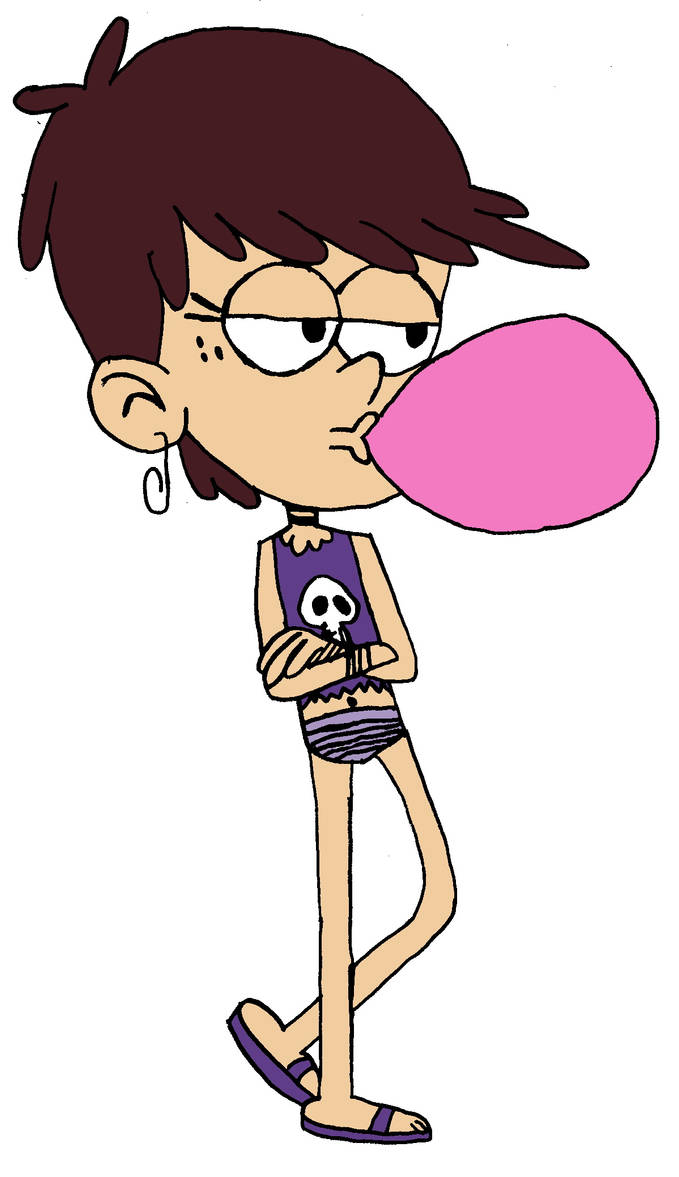 Luna Loud Swimsuit Gum by mrentertainment on DeviantArt