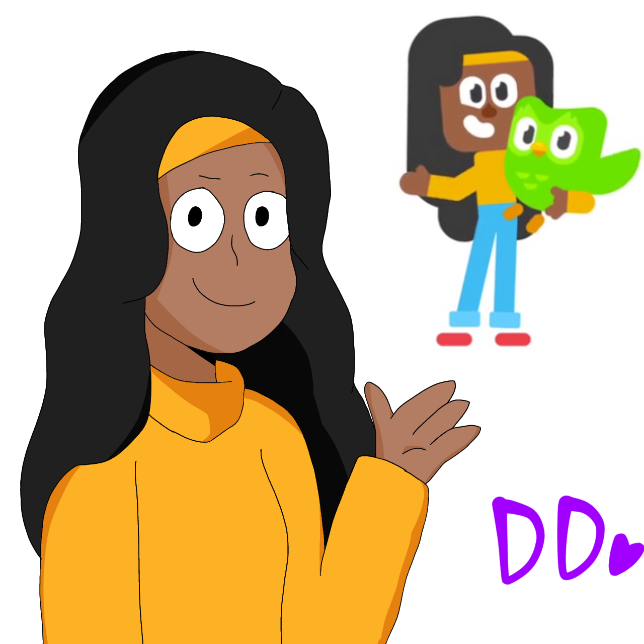 Bea's old desing (Duolingo) by DarkieDrawings on DeviantArt