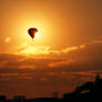 Balloon sunset in Brno II