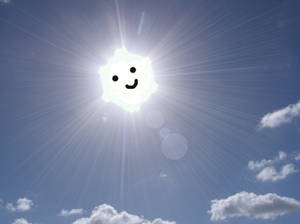 The sun is happy to see you