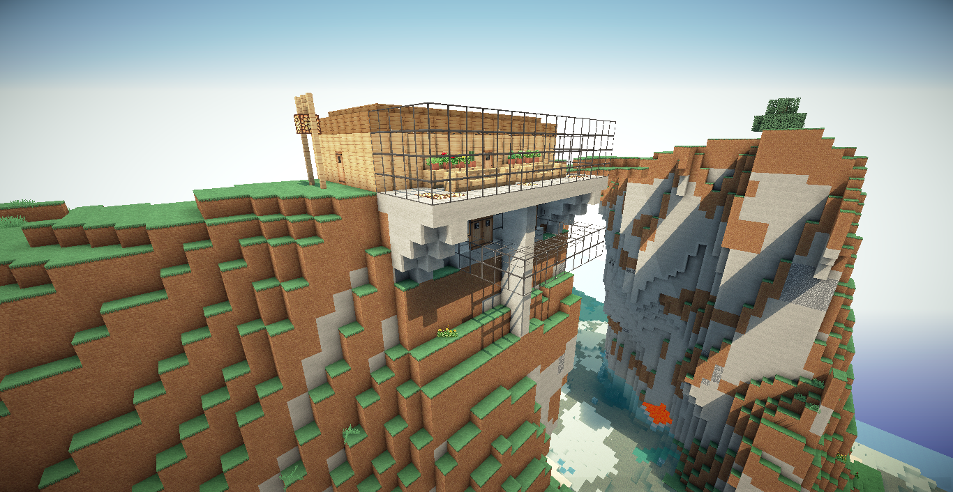 Side Minecraft Minecraft Mountain Side House