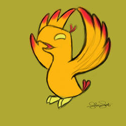 Pee Wee The Phoenix (Fully Colored)