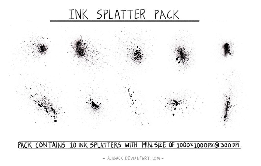 Ink Splatter Pack by altback on DeviantArt
