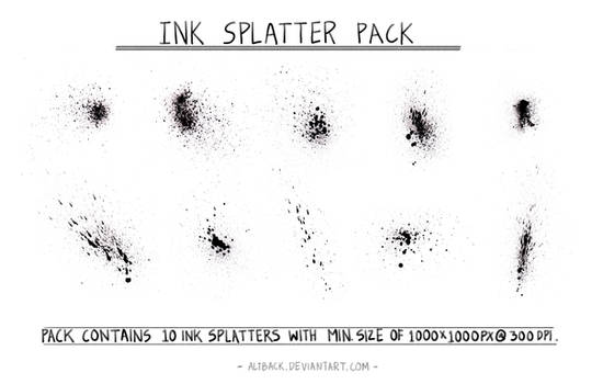 Ink Splatter Pack