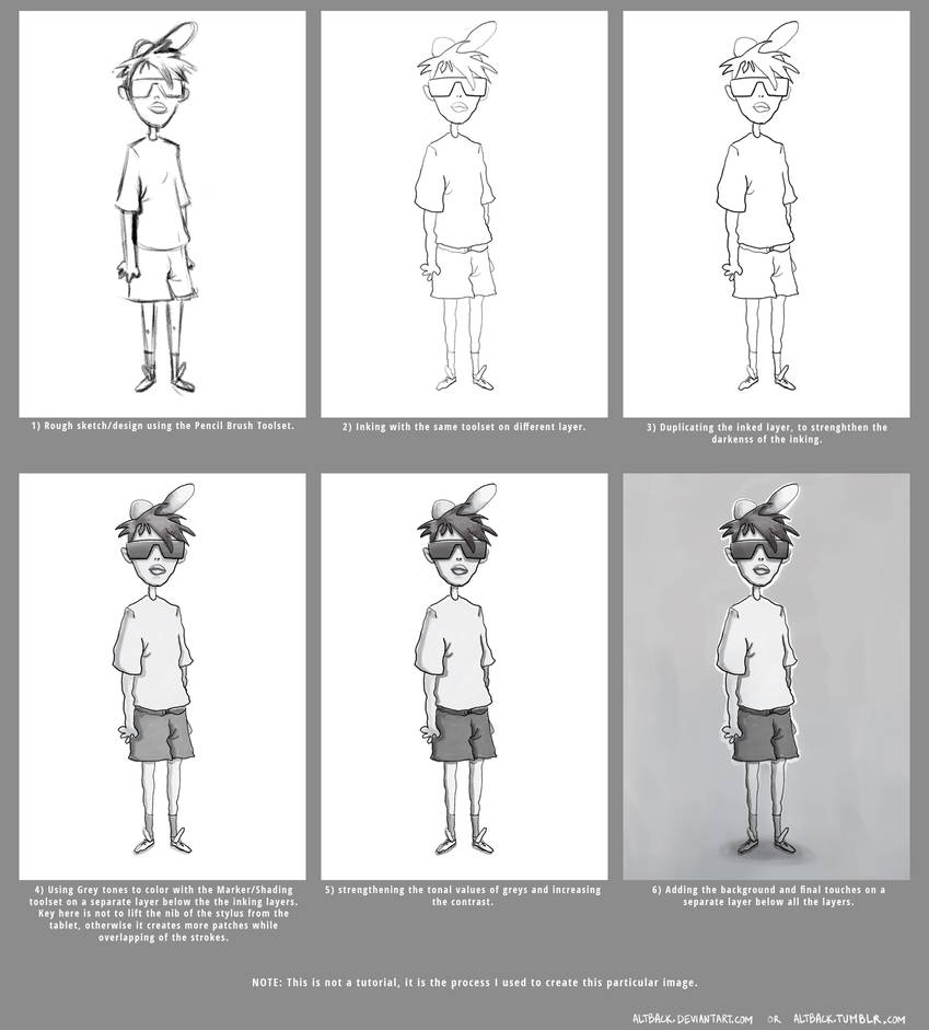 Creating Boy Boy Character Design (Process) by altback on DeviantArt