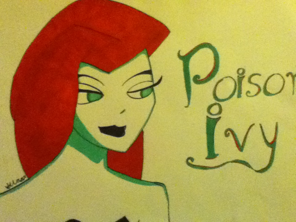 Poison Ivy from The New Batman Adventures, drawing