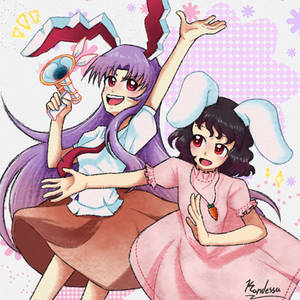 Reisen and Tewi having a good time