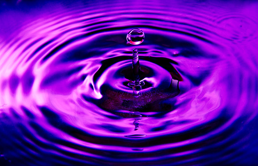 Purple water drop